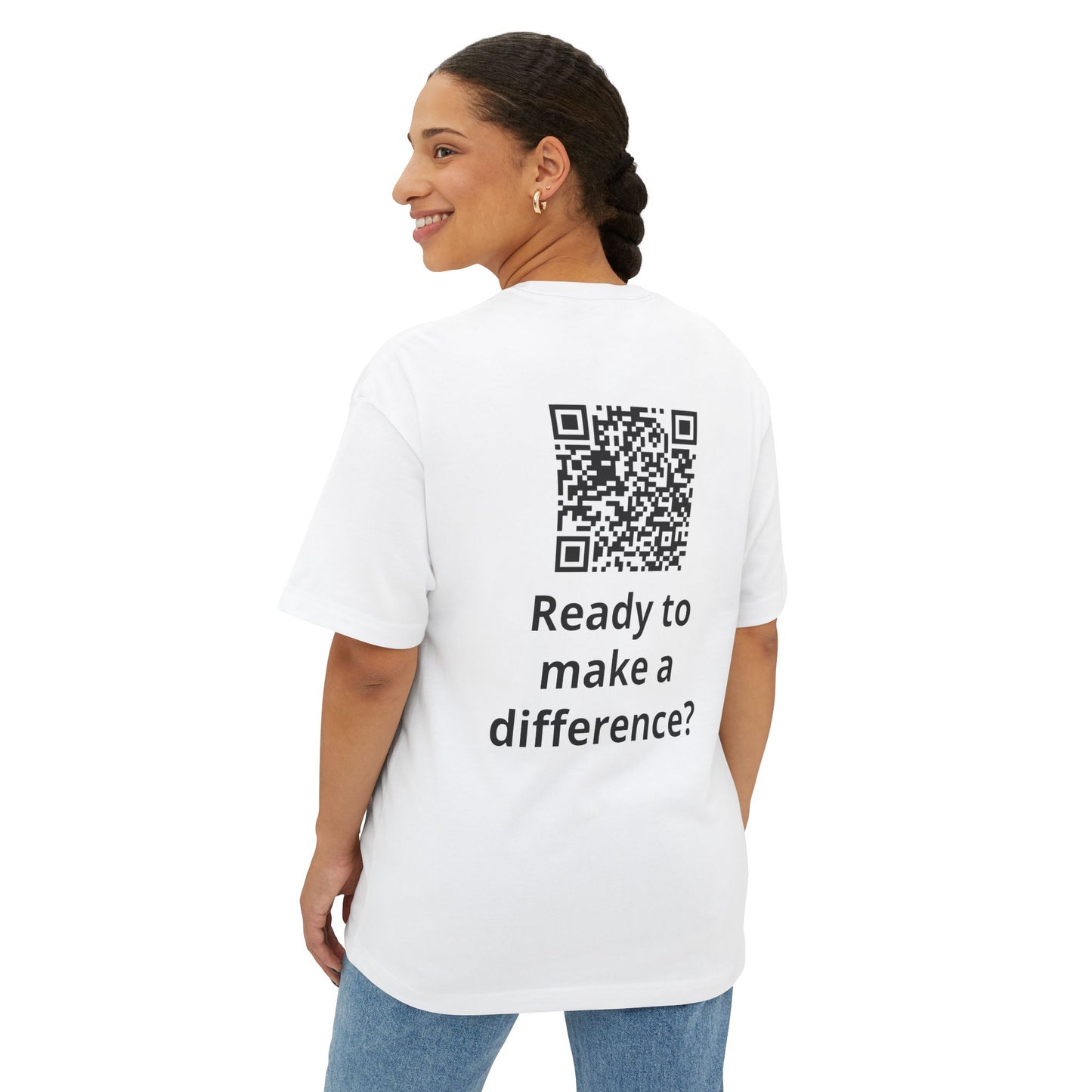 Inspire Empower Act Unisex Oversized Boxy Tee