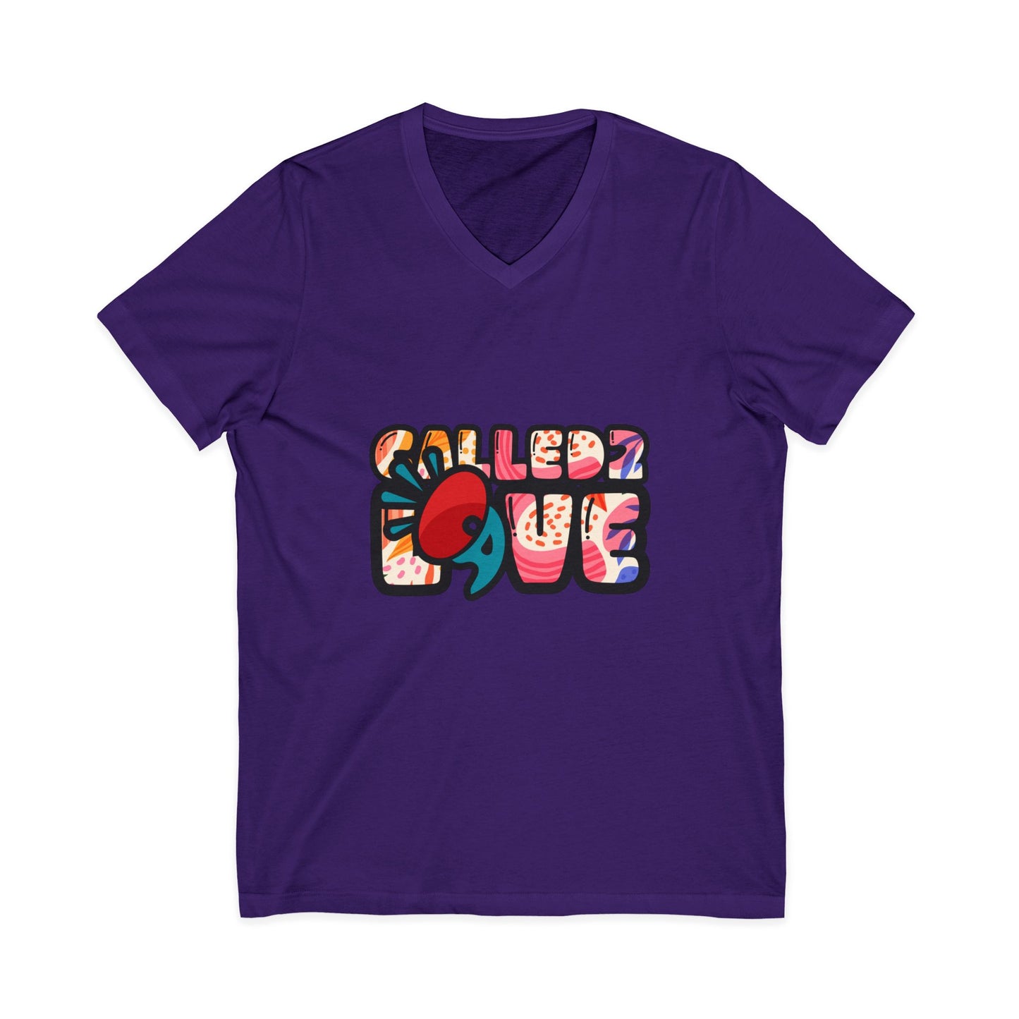 Unisex Jersey Short Sleeve V-Neck Tee