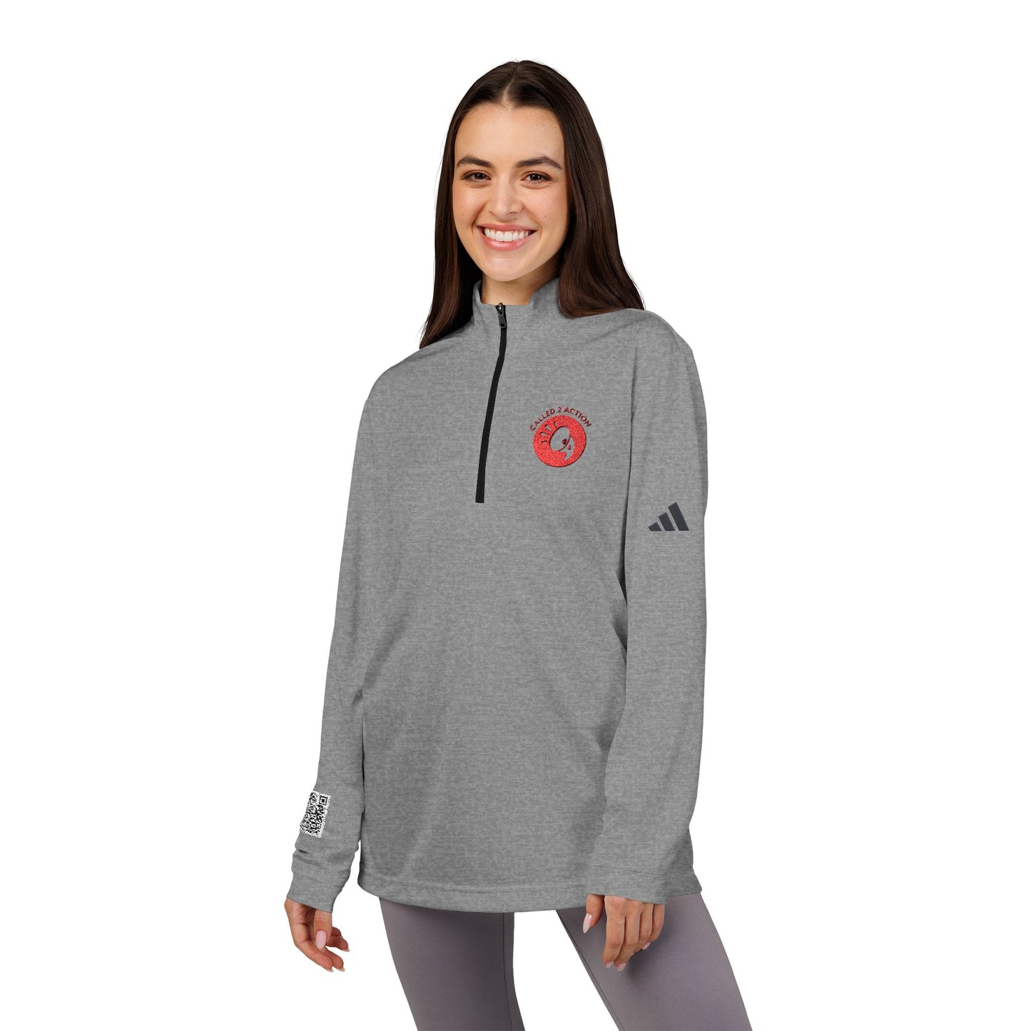 adidas® Quarter-Zip Pullover (Embroidery)