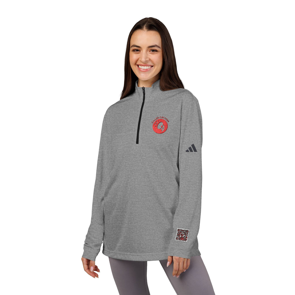 adidas® Quarter-Zip Pullover (Embroidery)