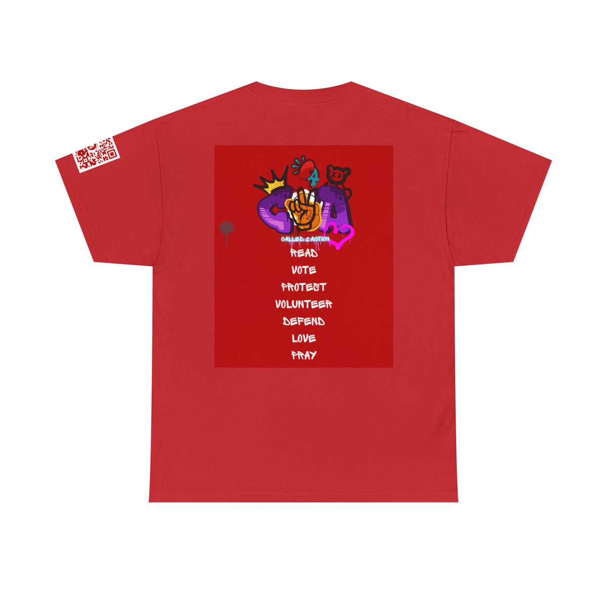 Bold Graphic Unisex Tee for Activists, Statement T-Shirt, Vote Love Design, Heavy Cotton Shirt, Empowerment Apparel