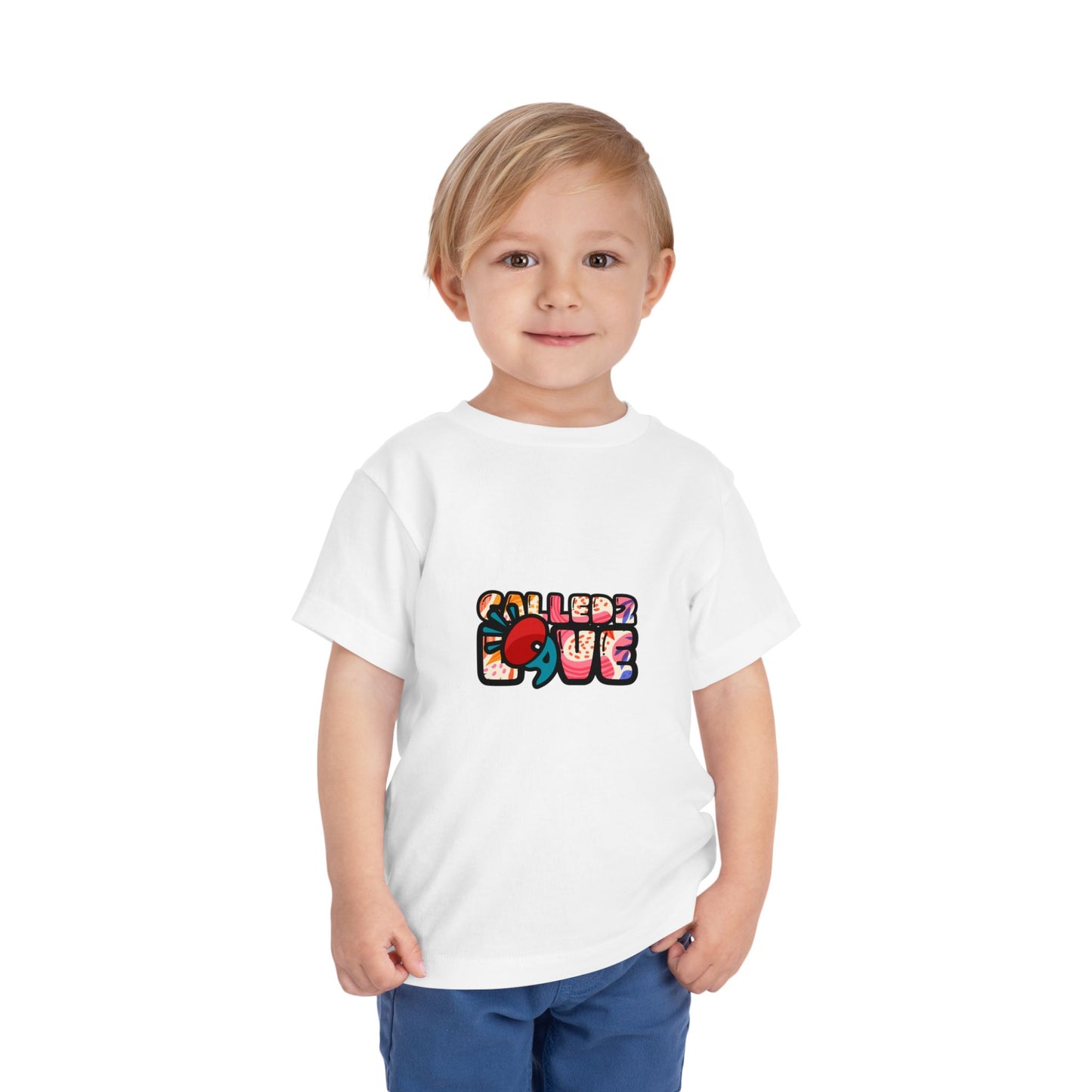 Toddler Tee — Colorful 'Smilesss' Graphic Front & QR Code Back