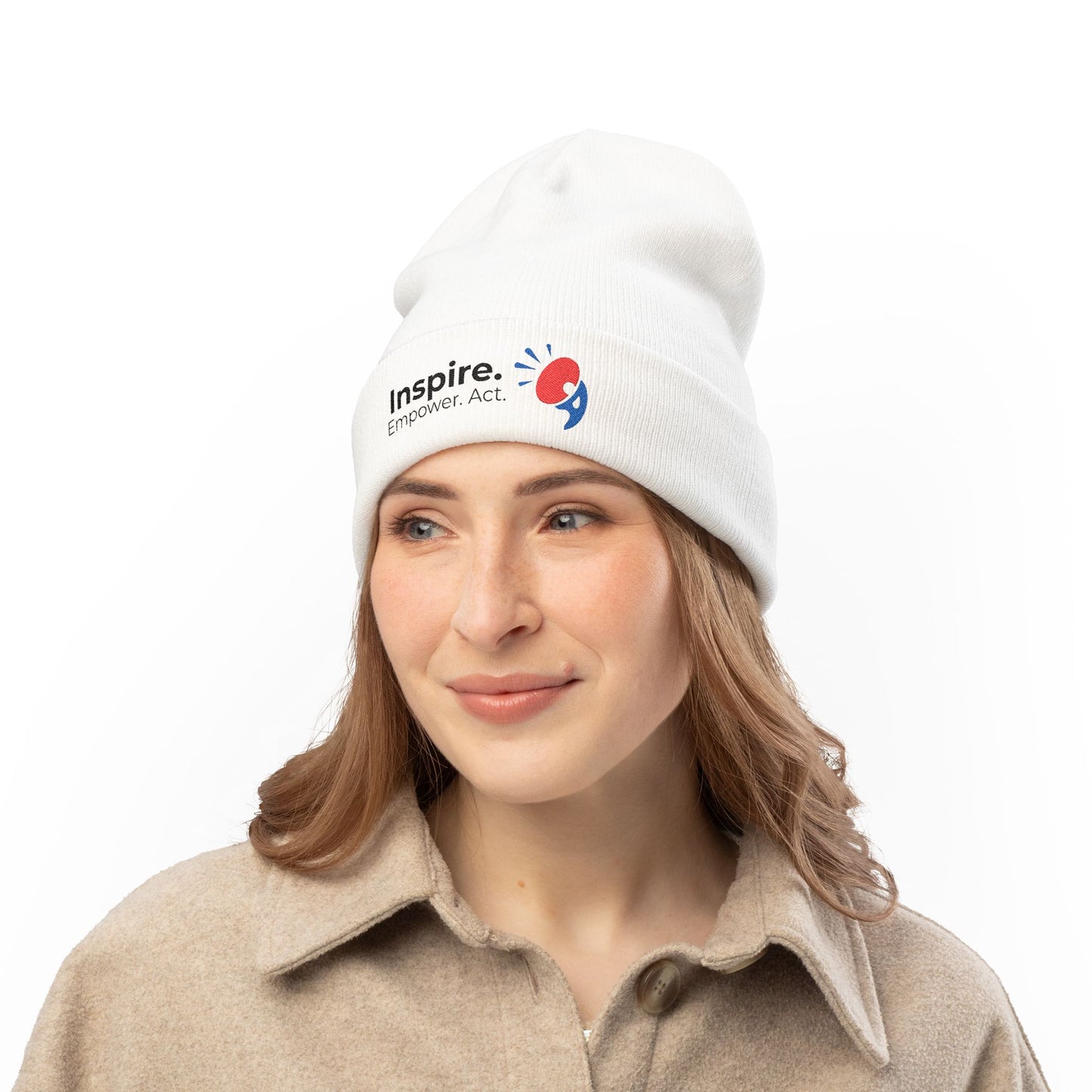 Inspire Empower Act Knit Beanie