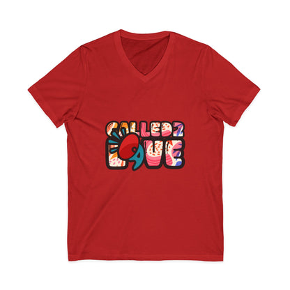Unisex Jersey Short Sleeve V-Neck Tee