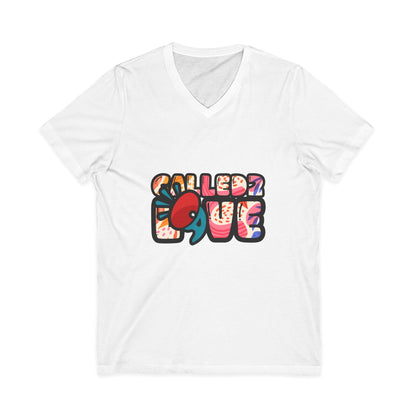 Unisex Jersey Short Sleeve V-Neck Tee