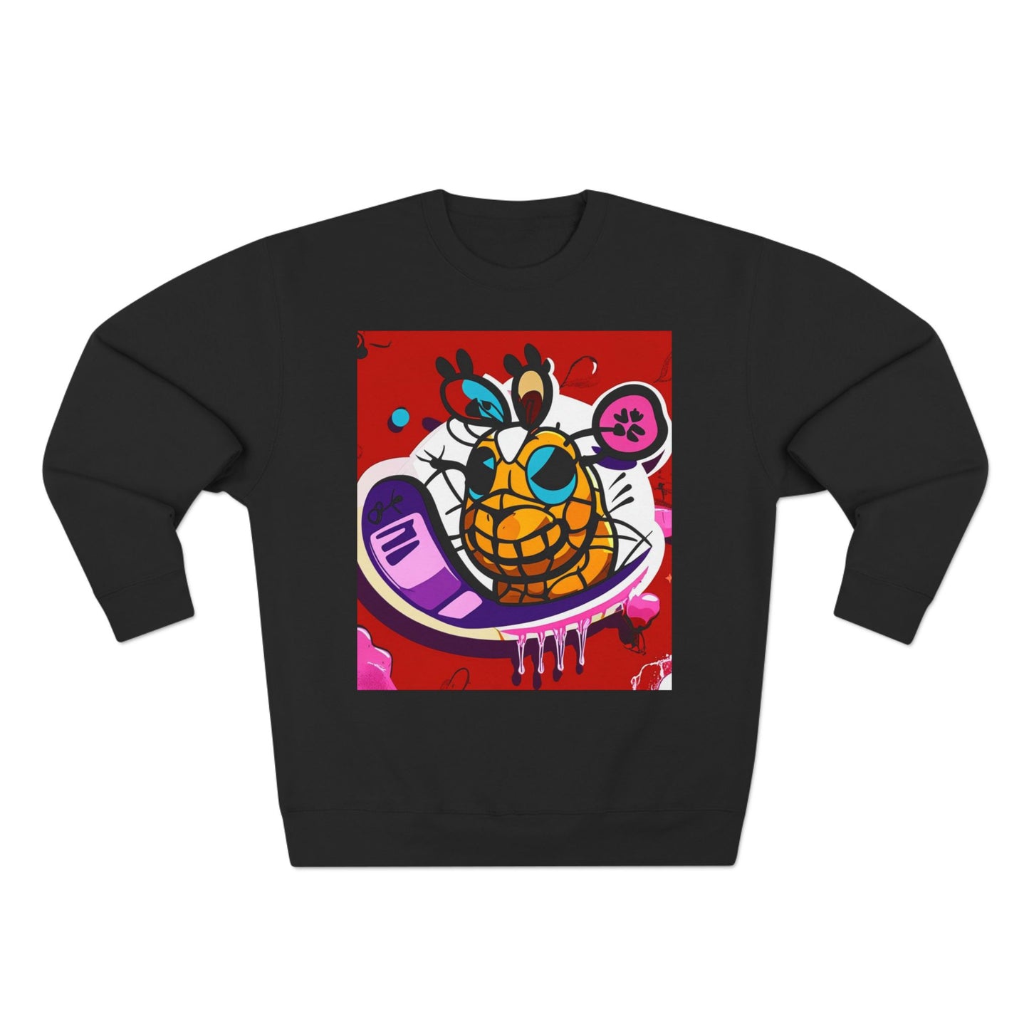 Graphic Sweatshirt — Colorful Pineapple Cartoon with “Called 2 Action” QR Back
