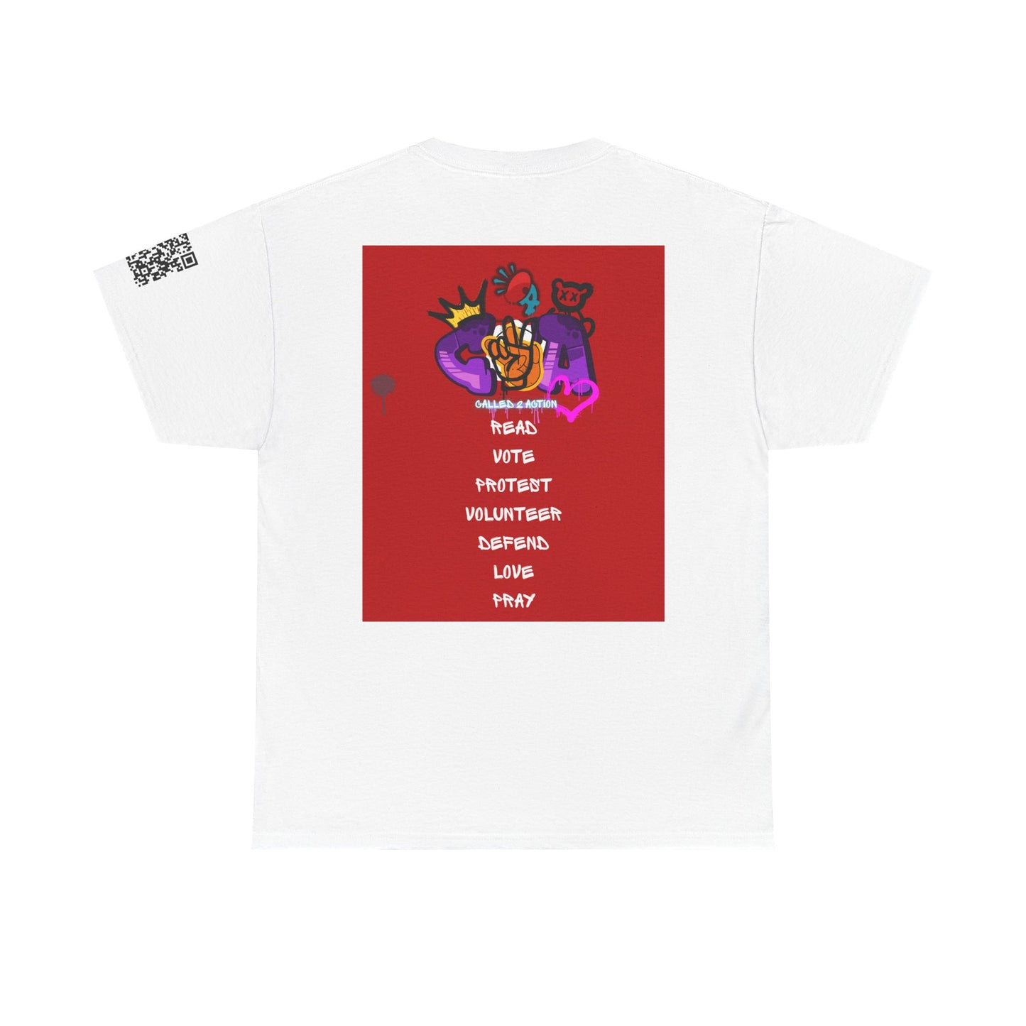 Bold Graphic Unisex Tee for Activists, Statement T-Shirt, Vote Love Design, Heavy Cotton Shirt, Empowerment Apparel