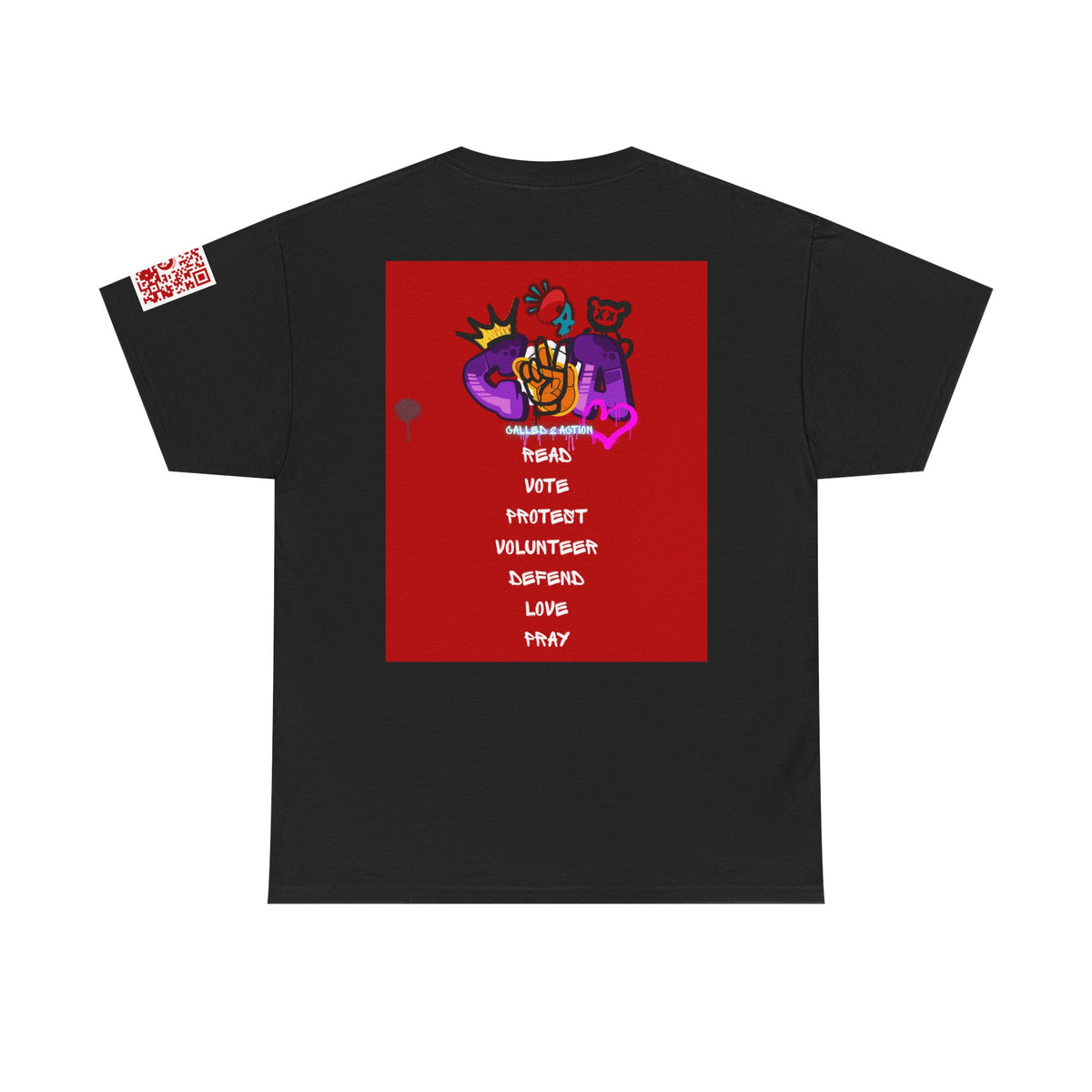 Bold Graphic Unisex Tee for Activists, Statement T-Shirt, Vote Love Design, Heavy Cotton Shirt, Empowerment Apparel