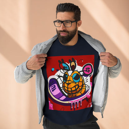 Graphic Sweatshirt — Colorful Pineapple Cartoon with “Called 2 Action” QR Back