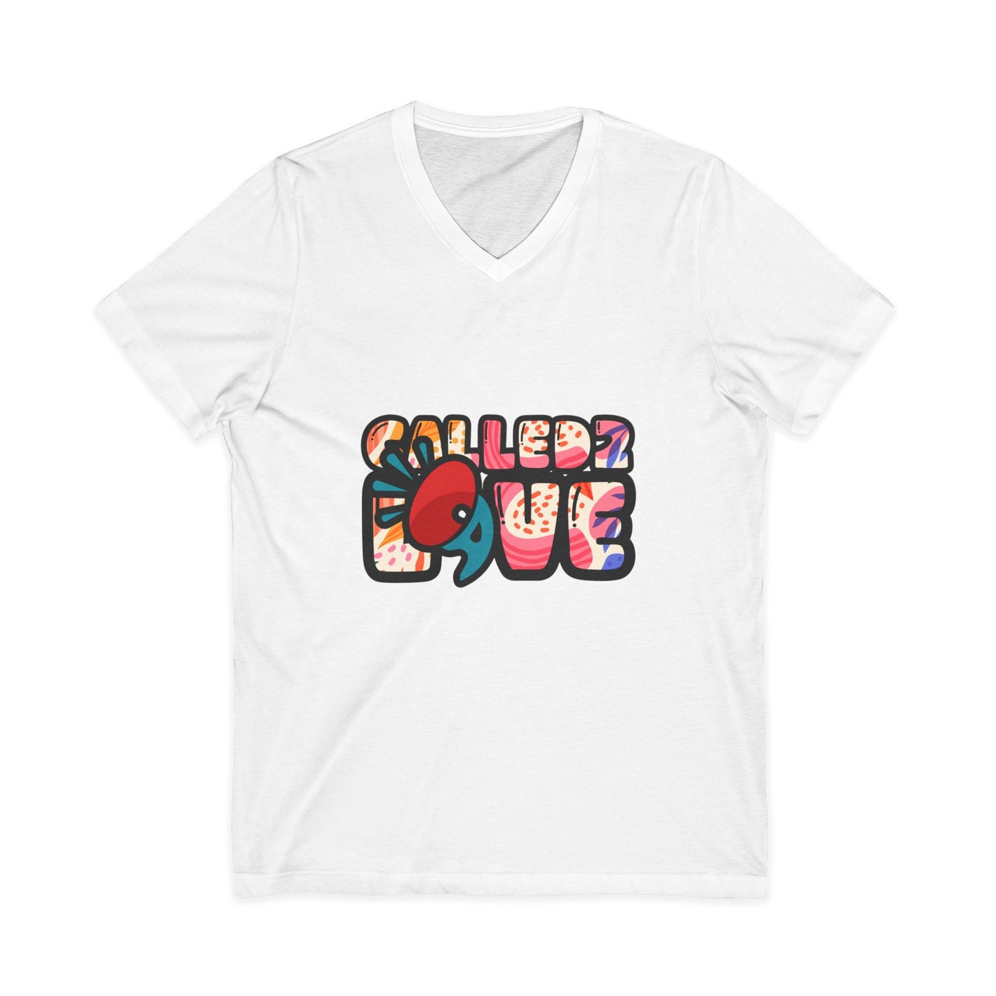 Unisex Jersey Short Sleeve V-Neck Tee