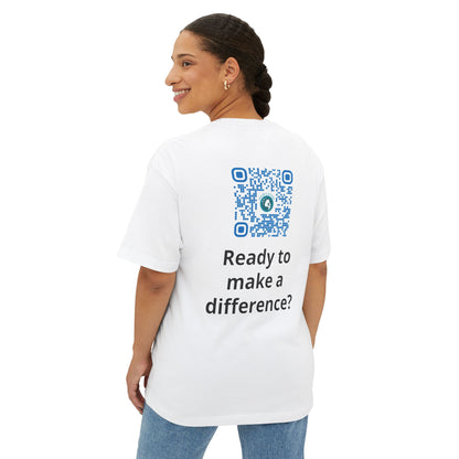 Inspire Empower Act Unisex Oversized Boxy Tee, Relaxed Fit Tee, Motivational Shirt, Casual Everyday Wear, Empowerment Apparel